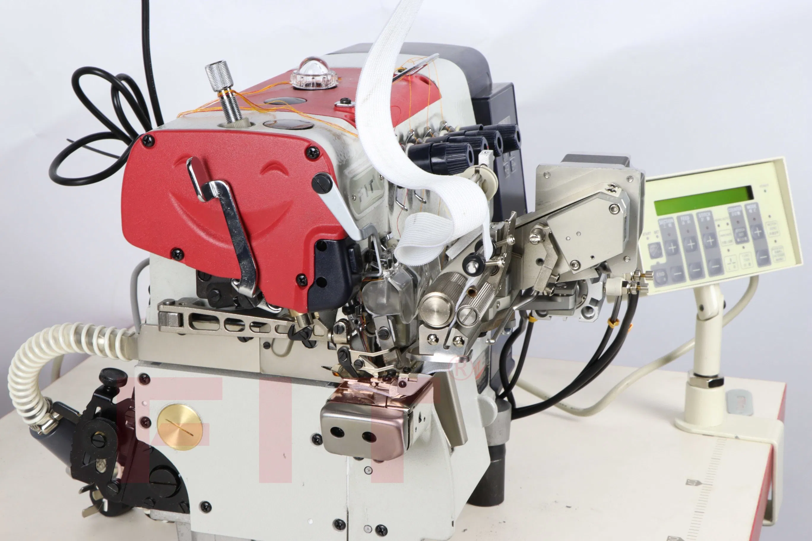 QS90pd-4-26ks-Mdk Fit-S9opd-4-24/Ks/Mdk Unidade de Overlock para Alimentação Automática de Faixa Elástica com Cortador de Fita Automático