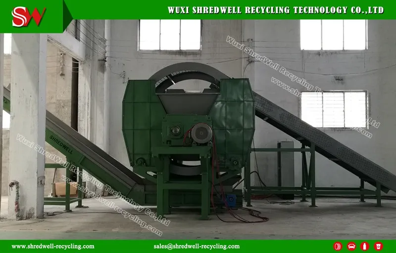 Equipamento automático de trituração de móveis de metal, plástico e madeira para reciclagem de resíduos eletrônicos