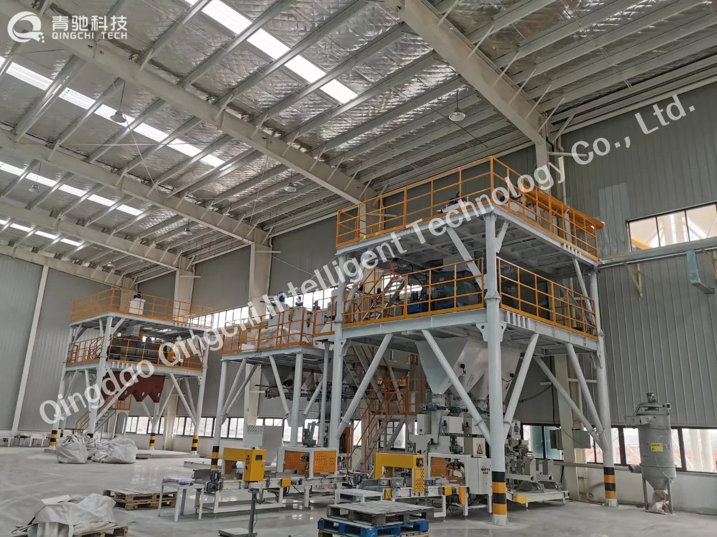 Planta de Mistura a Seco de Concreto Industrial, Equipamento de Mistura de Pó Seco para Construção