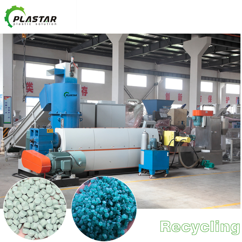 Máquina de Granulação de Pellets de Plástico Reciclado sem Troca de Tela