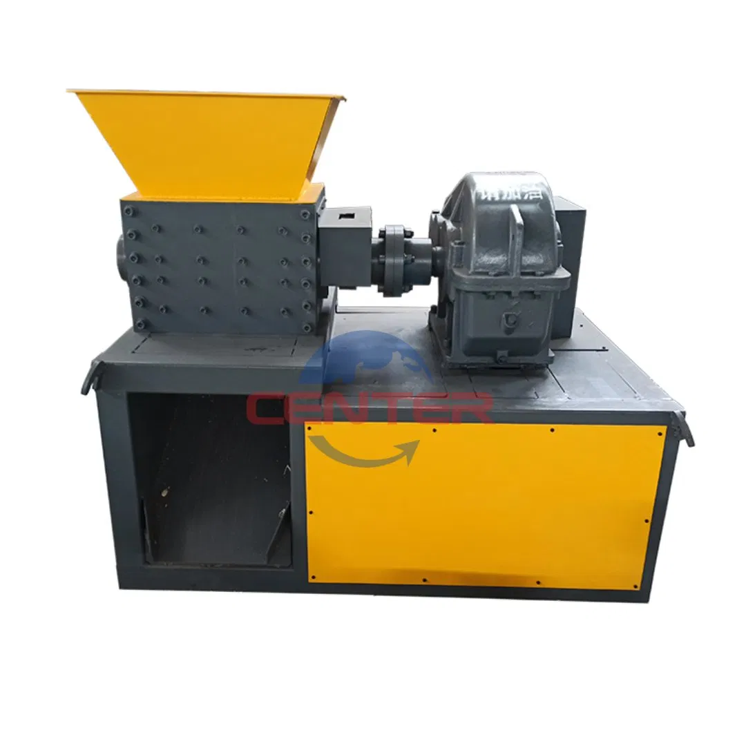 Fabricante Chinês de Alta Qualidade Equipamento de Trituração de Eixo Duplo de Potência Única para Plástico PP PVC com Modelo 300 800kg/H CE