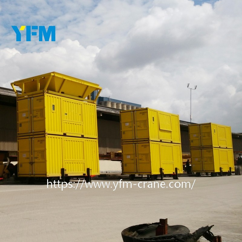 Unidade de Pesagem e Embalagem Móvel Containerizada de Linha Simples e Dupla para Porto