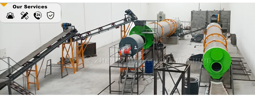 Linha de Produção de Processamento de Pellets de Fertilizante por Granulação em Tambor Rotativo
