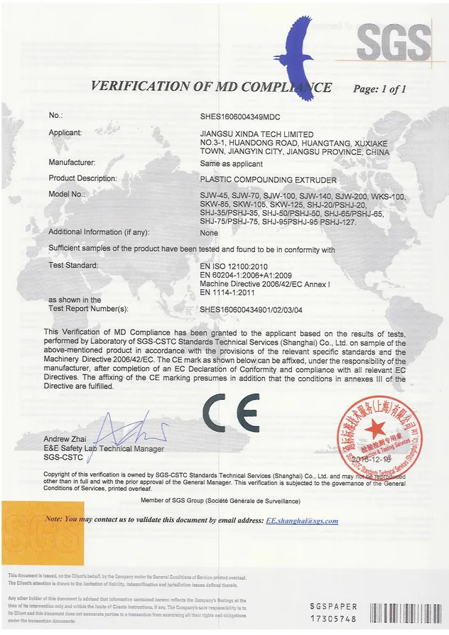 Certificação Técnica de Extrusão