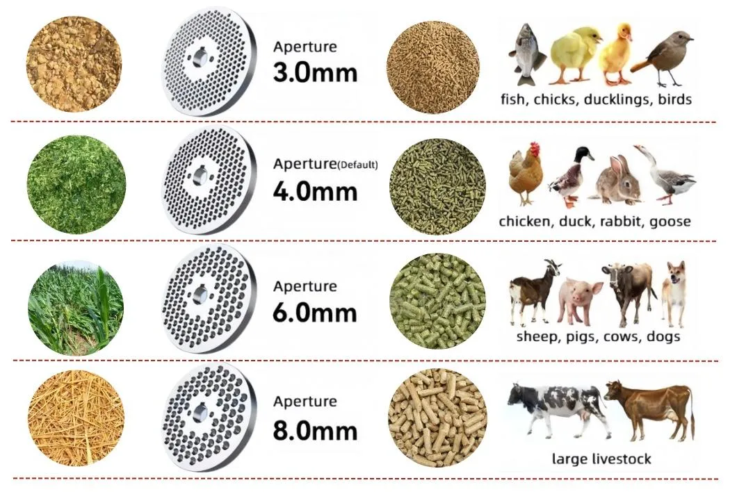 Máquina de Fabricação de Ração para Animais, Aves e Gado, Pequena Linha de Produção de Ração e Pelletizadora de Ração