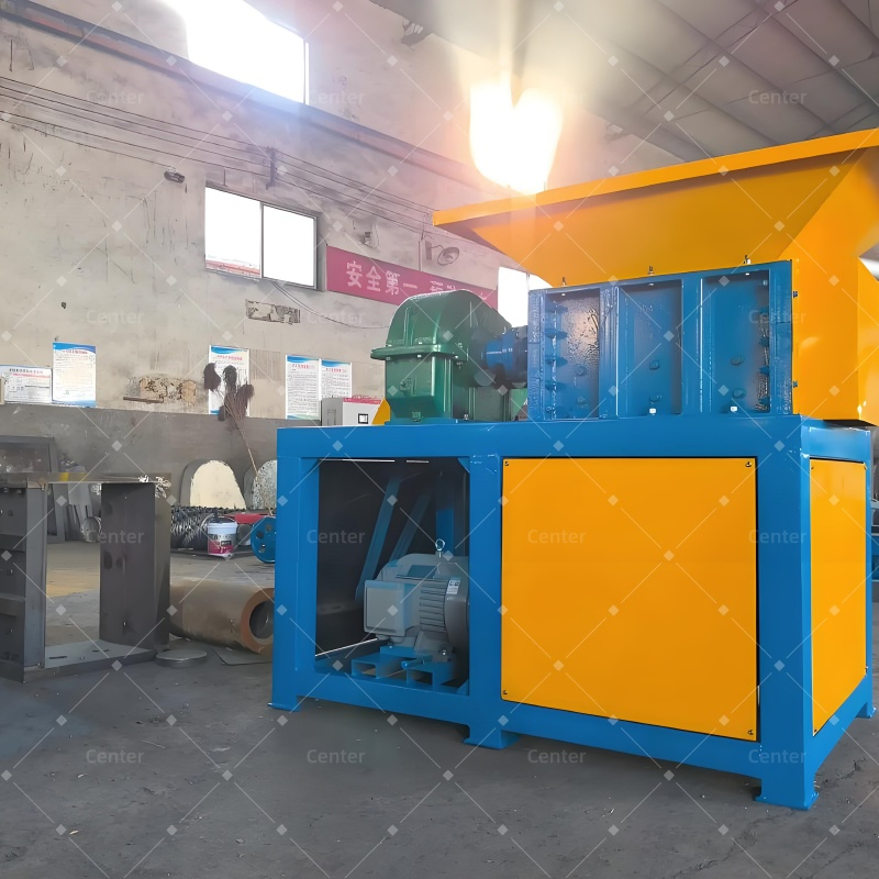Fabricante Chinês de Alta Qualidade Equipamento de Trituração de Eixo Duplo de Potência Única para Plástico Residual com Modelo 300 800kg/H CE