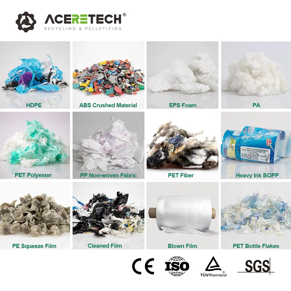Linha de Extrusão de Granulação de Pellets de Plástico Não Tecido PP para Reciclagem de Equipe Profissional
