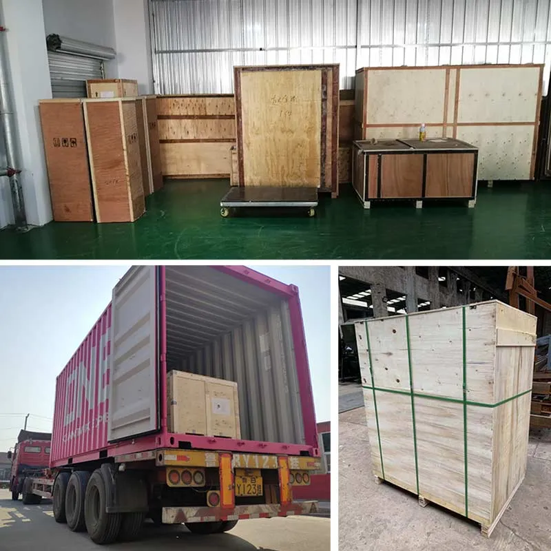 Embalagem e entrega do equipamento