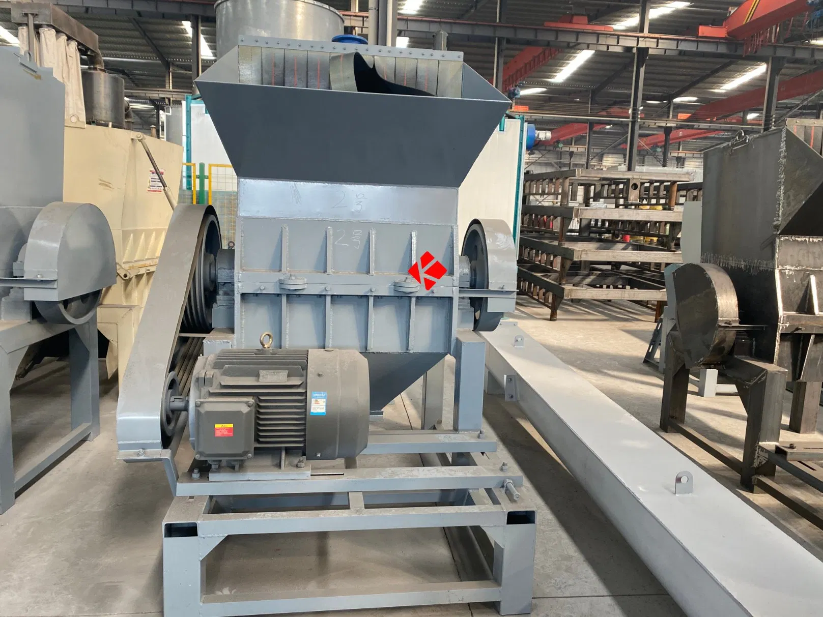 Triturador de Plástico de Baixa Velocidade para Sacos Woven de PP Equipamento de Trituração