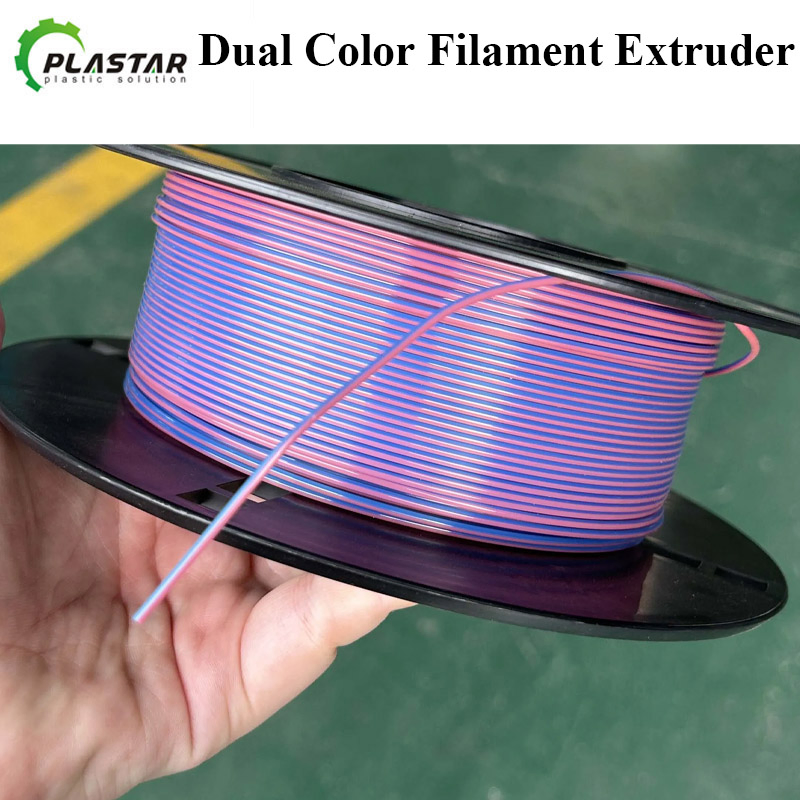 1.75mm/3.00mm Plástico 3D Filamento de Impressora Extrusora de Coextrusão de Parafuso Único