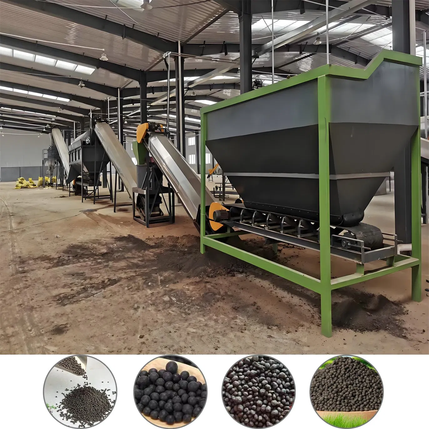 Sistema de Granulação e Processamento de Fertilizantes Industriais para Configuração de Linha de Produção de NPK, Compostos e Fertilizantes Orgânicos