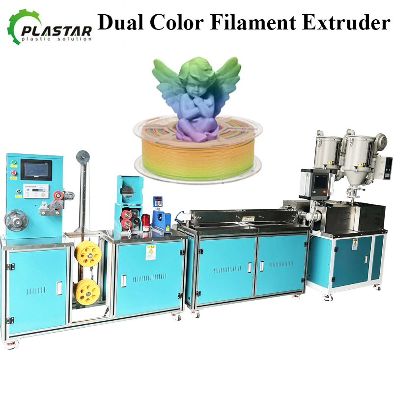 1.75mm/3.00mm Plástico 3D Filamento de Impressora Extrusora de Coextrusão de Parafuso Único