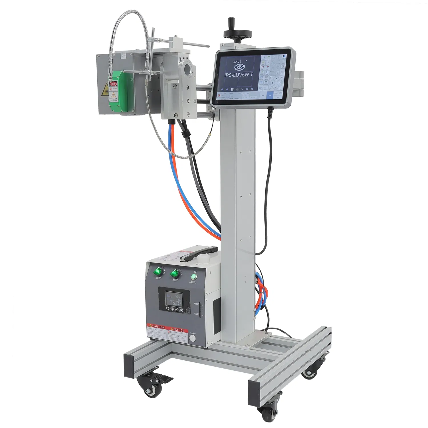 Máquina de Marcação a Laser UV Mini Tto Substitui Impressão por Transferência Térmica Tradicional em Filme Plástico Flexível para Embalagem de Alimentos