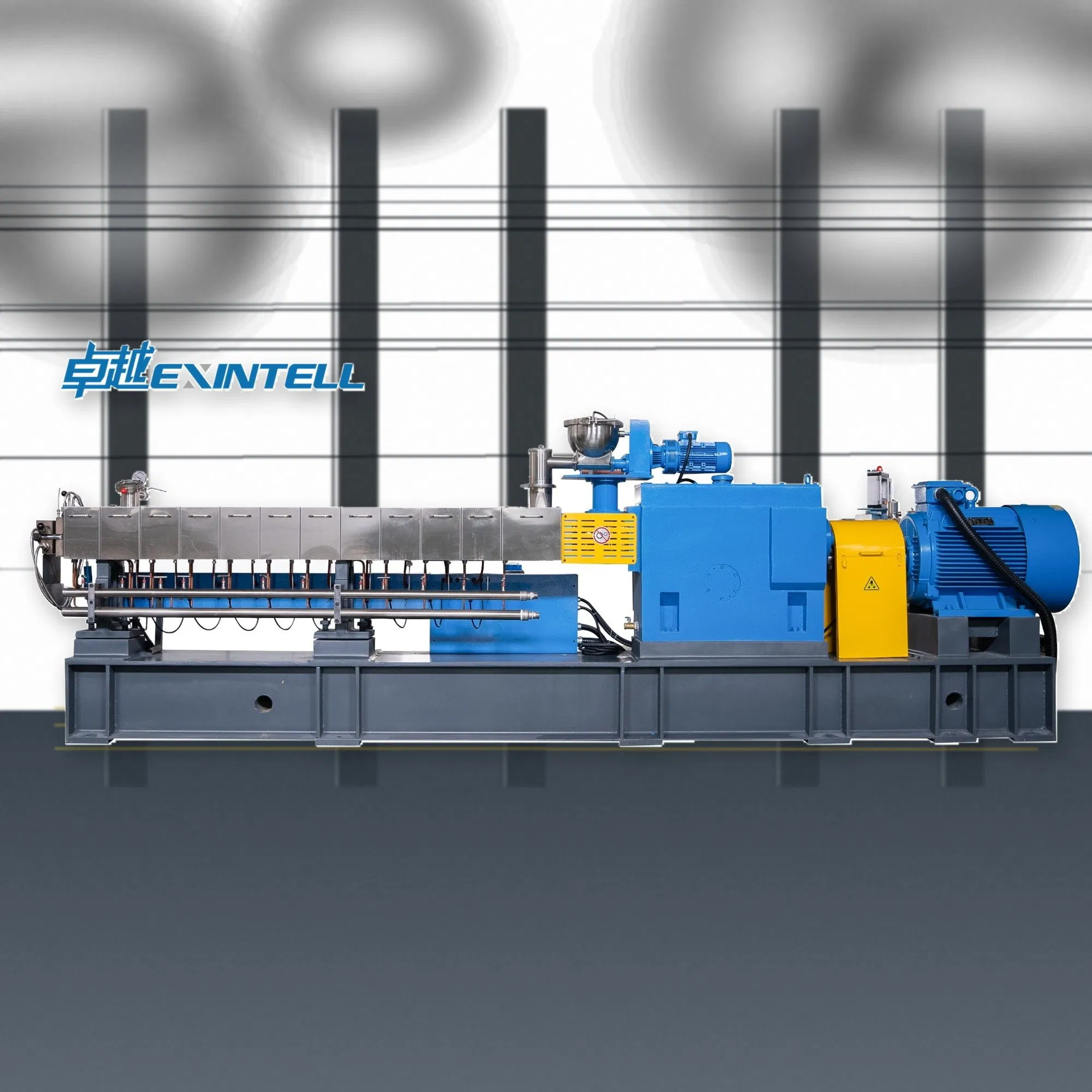 Fabricante de Extrusora de Parafuso Duplo de Nanjing Linha de Extrusão de Granulação de Plástico PLA Apresentando Design de Parafuso Duplo Motor Central