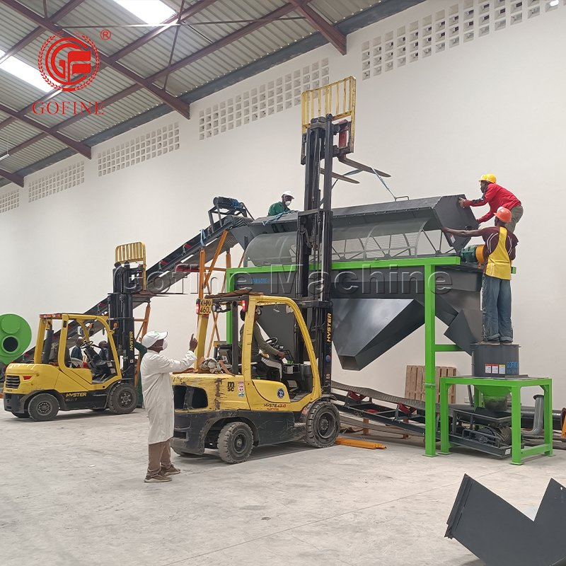Linha de Produção de Processamento de Pellets de Fertilizante por Granulação em Tambor Rotativo