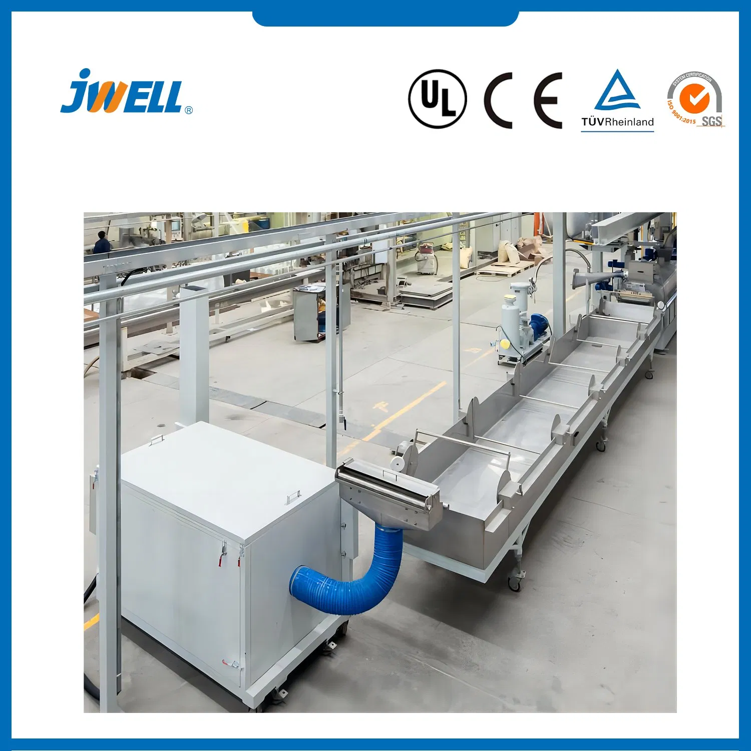 Granulados de Masterbatch Colorido Jwell Máquina Pellets Plásticos Máquina de Pelotização Máquina de Granulação Linha de Produção de Compounding e Granulação