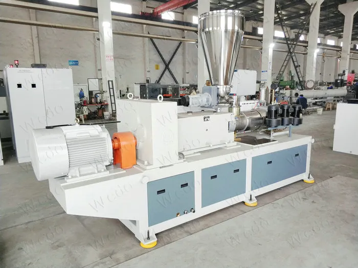Extrusora de Plástico de Parafuso Simples e Duplo para Tubo Folha Máquinas de Fabricação de Tubos Plásticos Linha de Extrusora de Plástico