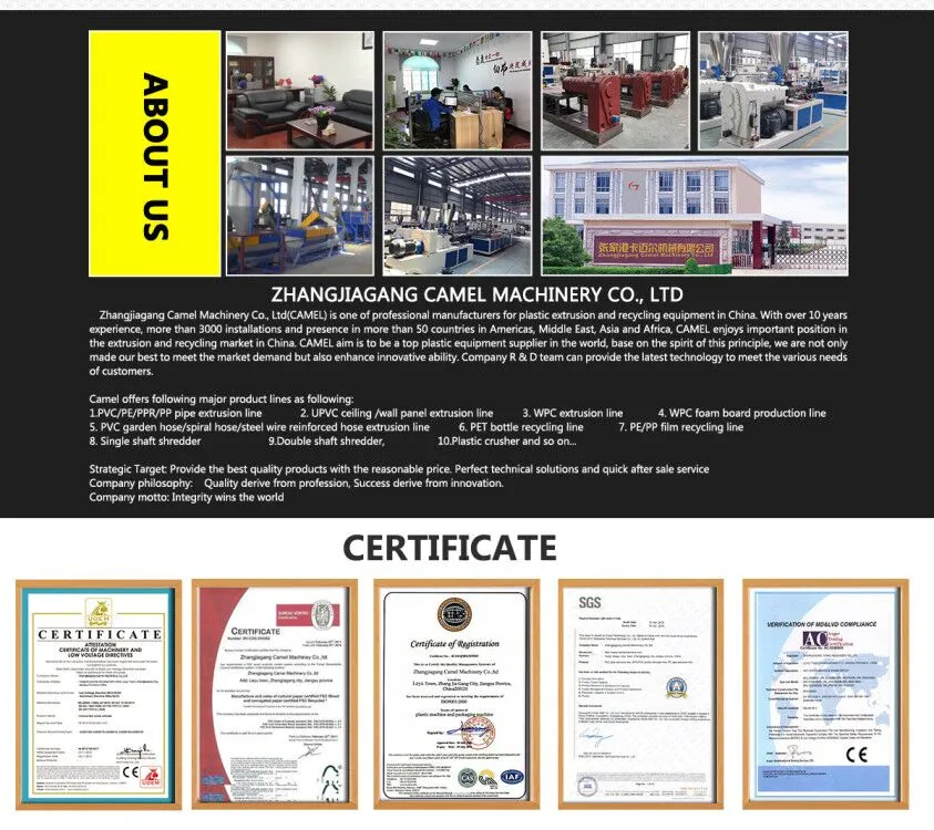 Certificações do equipamento de pelotização