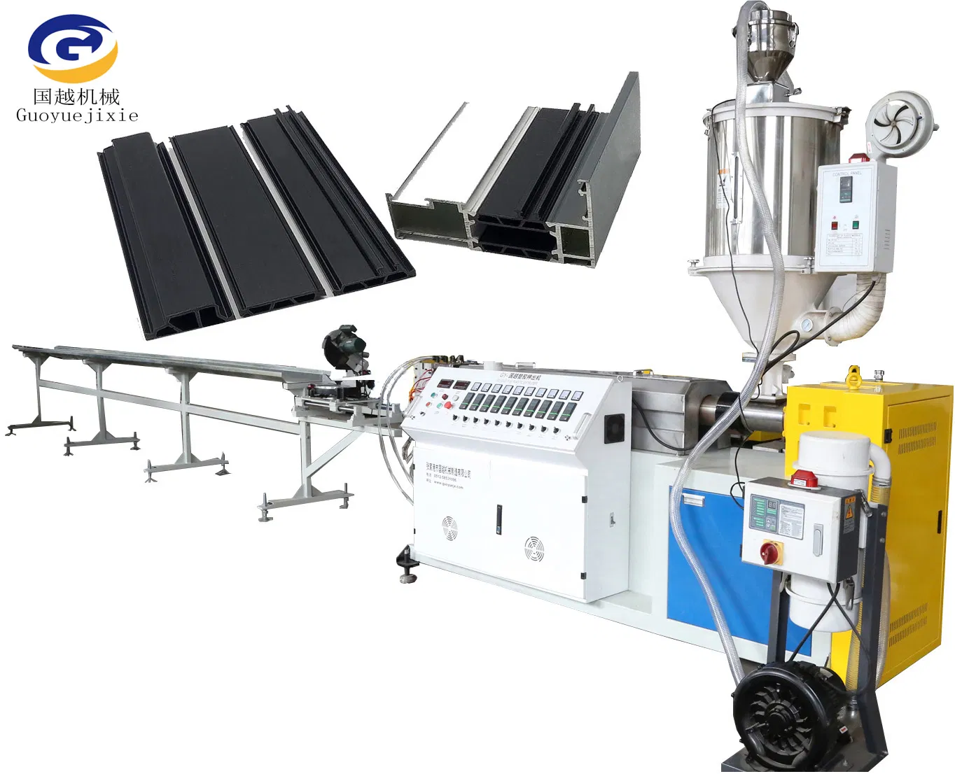 Máquina Extrusora de Barra de Poliamida Plástica com Parafuso Único para Produção de Perfil de Isolamento Térmico