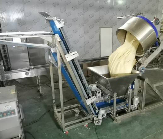 Misturador de massa com tigela removível automática para panificação, equipamento de padaria para pão