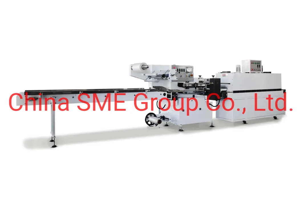 Máquina de Embalagem Automática de Discos de Flap Estilo L, Grampos, Empilhamento, Envoltório Térmico, Selagem de Filme POF PVC com Barra L, Embalagem Encolhível