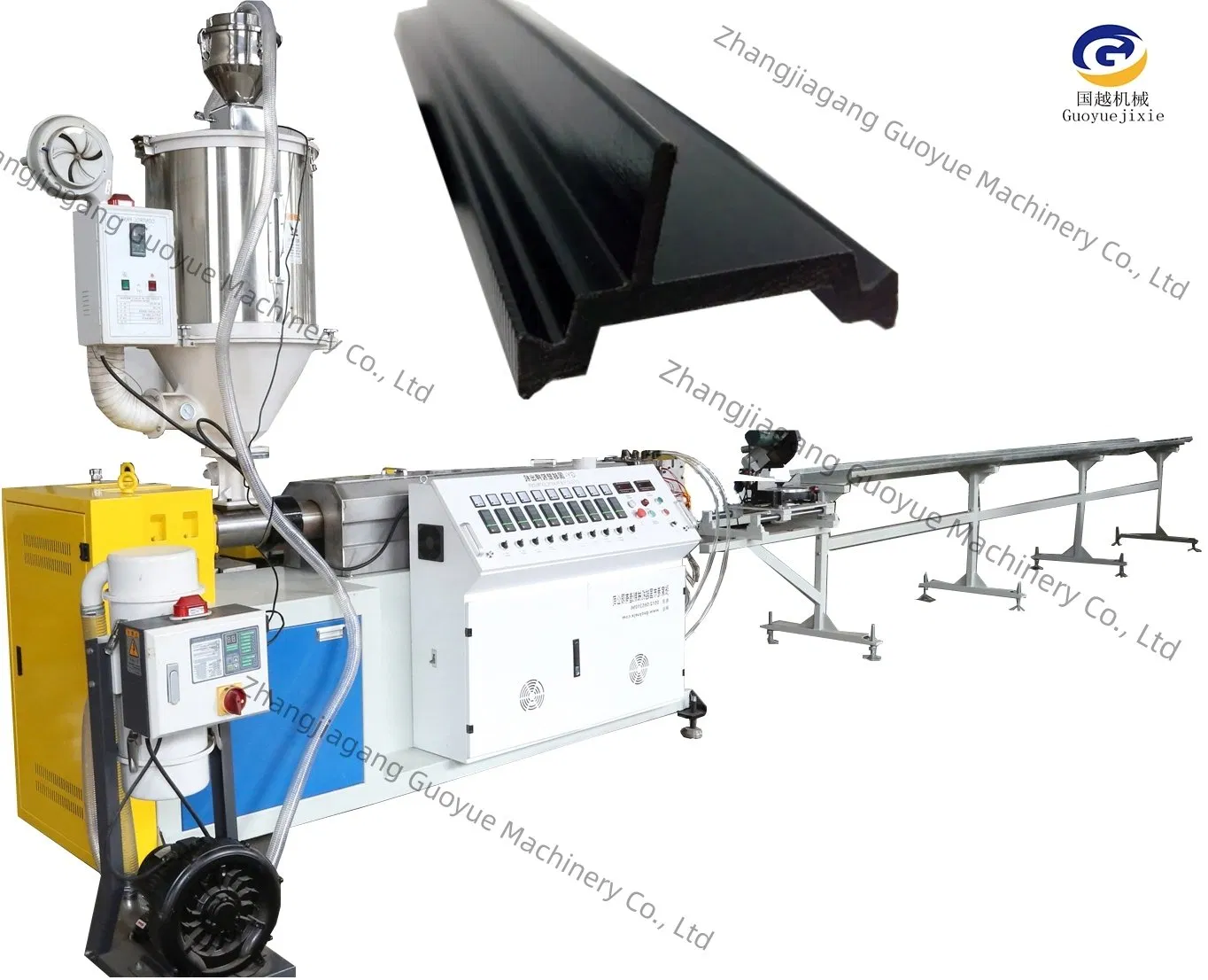 Máquina Extrusora de Barra de Poliamida Plástica com Parafuso Único para Produção de Perfil de Isolamento Térmico