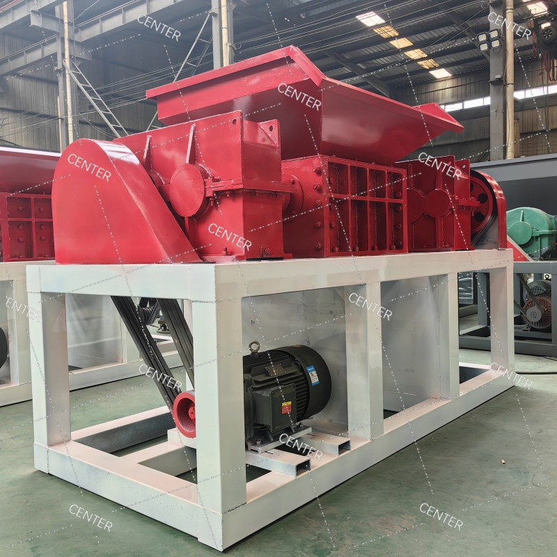 Equipamento de Trituração de Eixo Duplo Durável para Resíduos Plásticos e Paletes de Madeira com Controle PLC Triturador de Madeira