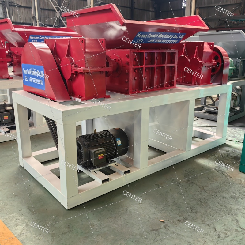 Equipamento de Trituração de Eixo Duplo Durável para Resíduos Plásticos e Paletes de Madeira com Controle PLC Triturador de Madeira