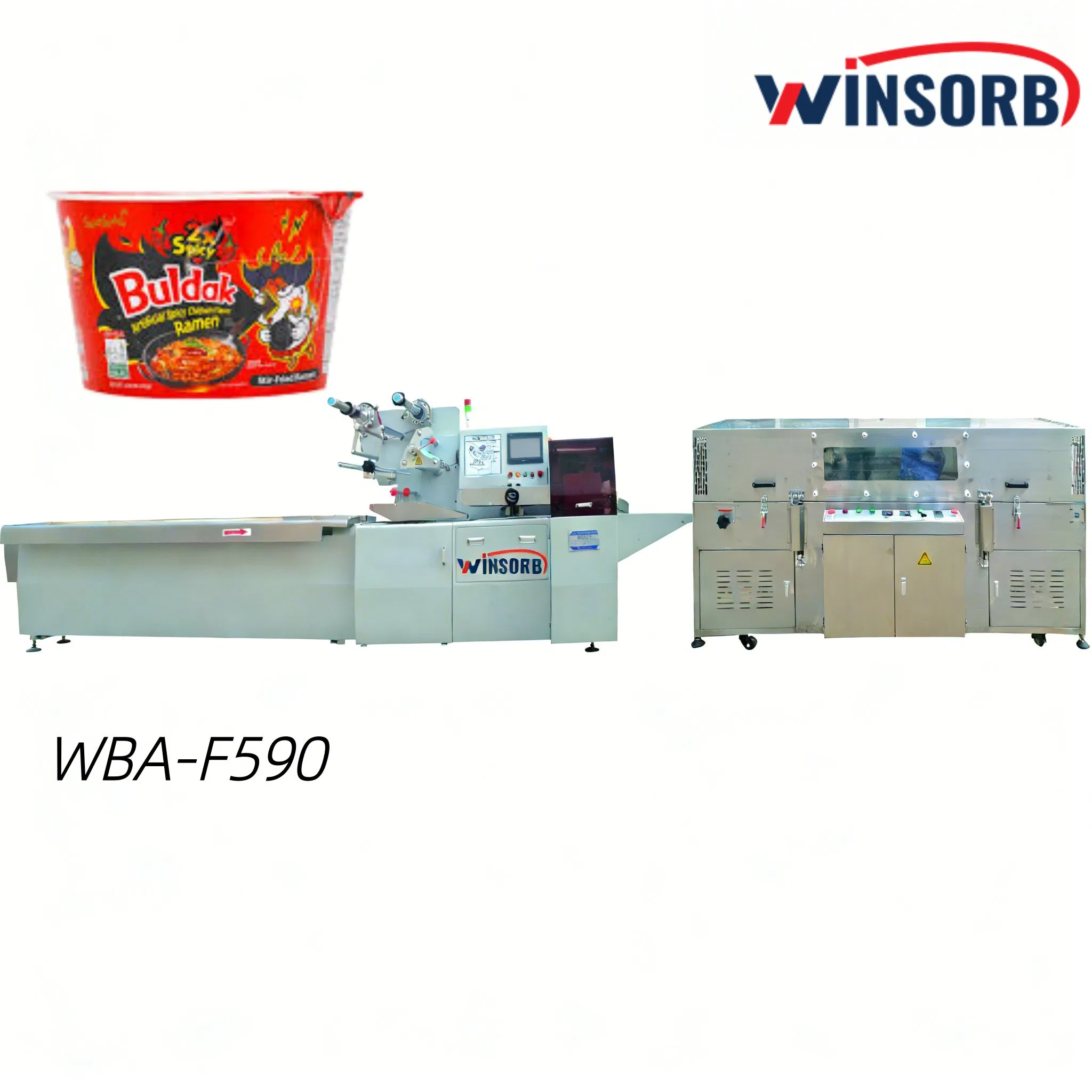 Wbaf590 Máquina de Embalagem Automática de Filme POF Térmico para Garrafas Térmicas, Mangueira de Gelatina, Encolhimento a Vácuo, Embalagem em Almofada, Envoltório, Envoltório Comercial da China