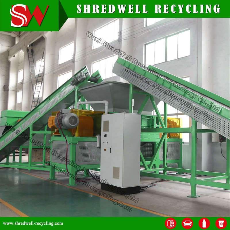 Equipamento de Reciclagem de Metal, Madeira/Plástico para Trituração de Pneus Usados