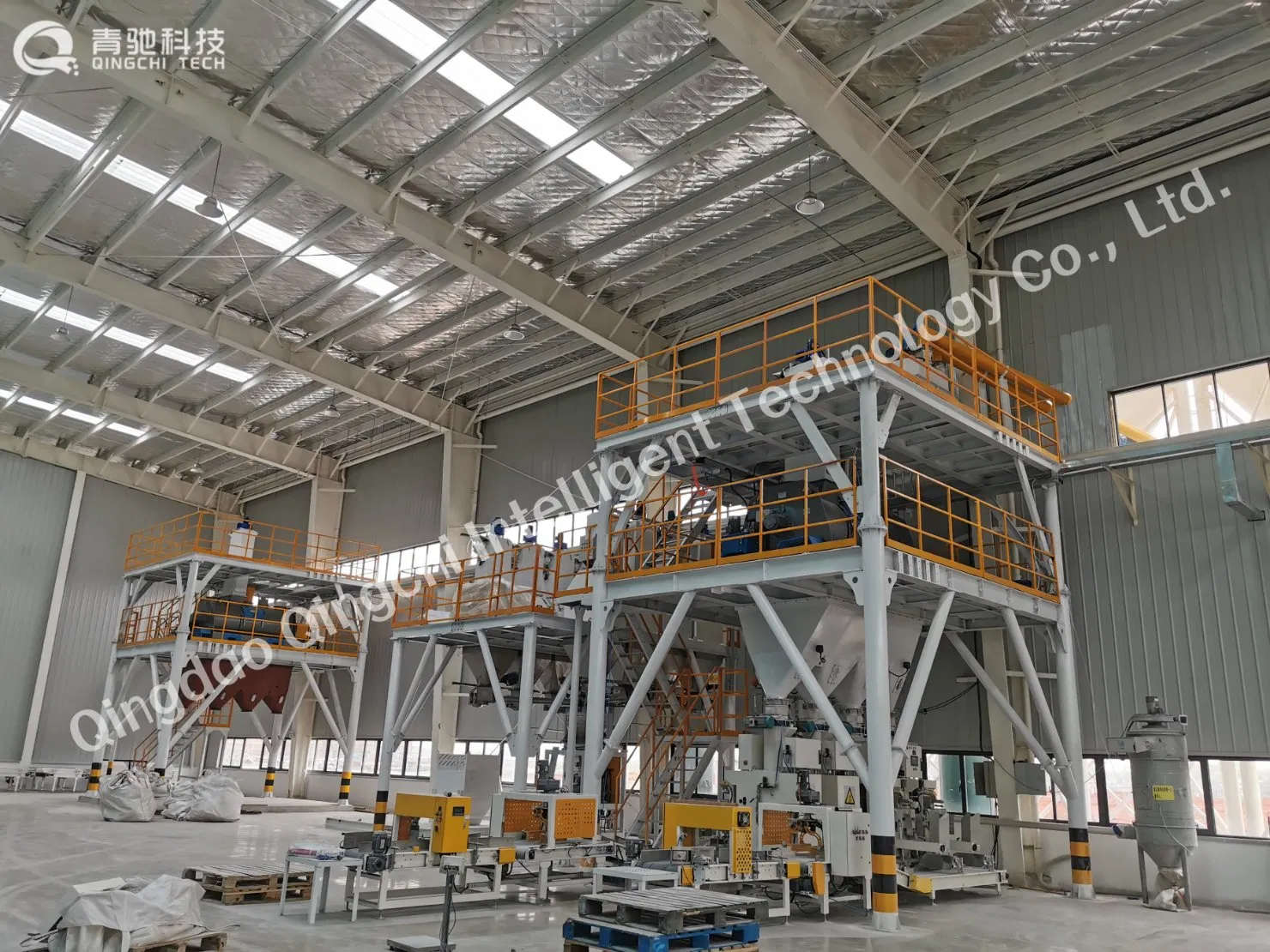 Planta de Mistura a Seco de Concreto Industrial, Equipamento de Mistura de Pó Seco para Construção