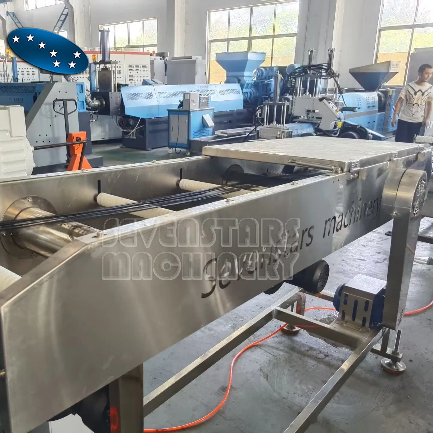 Máquina de Pelotização de Extrusora de Parafuso Duplo para Masterbatch de Cor Plástica/Linha de Produção de PE PP ABS