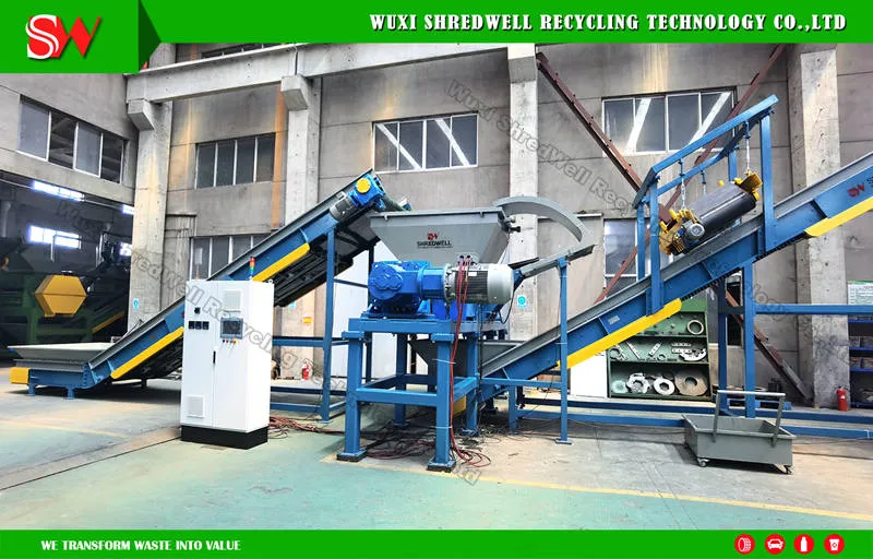 Equipamento de Trituração para Reciclagem de Resíduos Sólidos