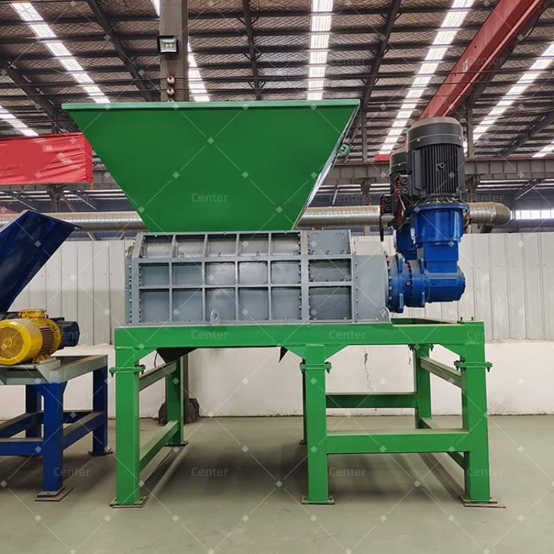 Fabricante Chinês de Alta Qualidade Equipamento de Trituração de Eixo Duplo de Potência Única para Plástico PP PVC com Modelo 300 800kg/H CE