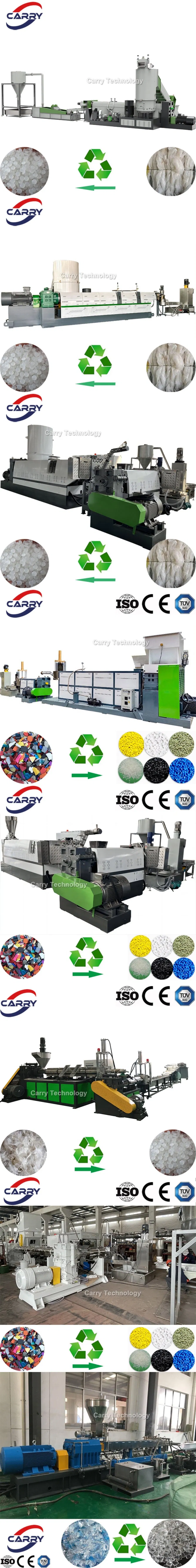 Planta de Fabricação de Pellets de Resíduos PP PE Linha de Produção de Reciclagem de Sucata Plástica HDPE LDPE Granulação de Pellets Máquina Granuladora de Granulados de PVC PC