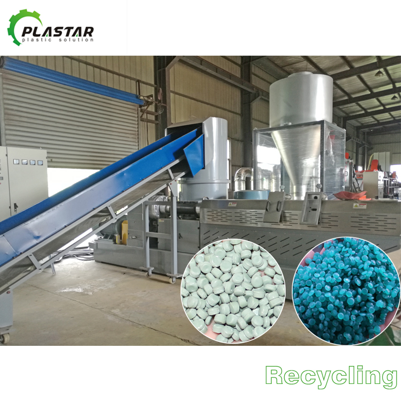 Máquina de Granulação de Pellets de Plástico Reciclado sem Troca de Tela