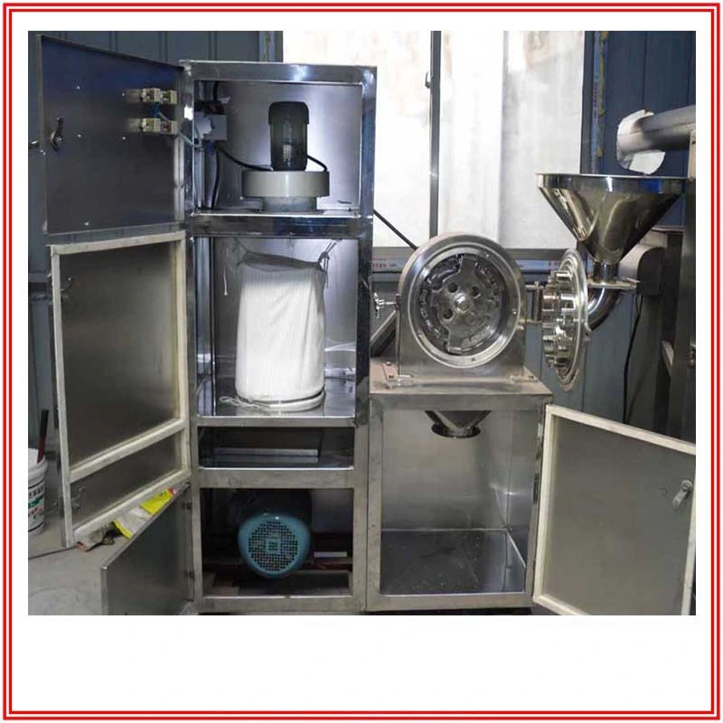 Molino de acero inoxidable de grado alimentario GMP para pimienta negra, azúcar glas, especias, sal, productos químicos, medicina, hierbas, cereales, resina, herbicida