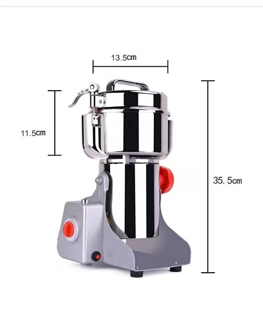 Máquina de Molienda Eléctrica 1000g Molinillo de Café de Alta Velocidad para Especias Secas, Molino de Harina, Cereales, Pulverizador de Hierbas para Cocina