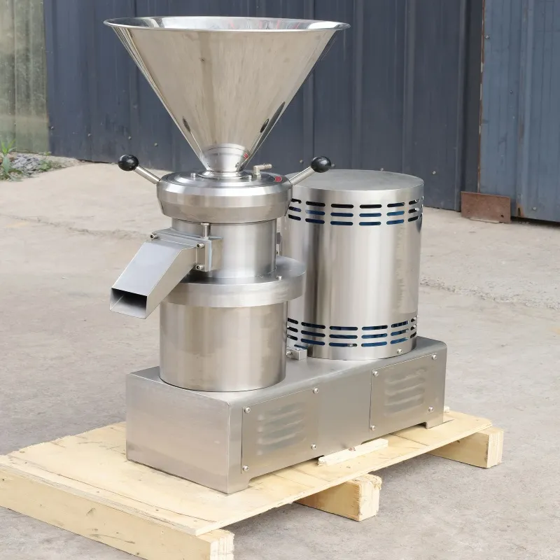 Molino coloidal vertical industrial para pasta de almendras y máquina de mantequilla de maní
