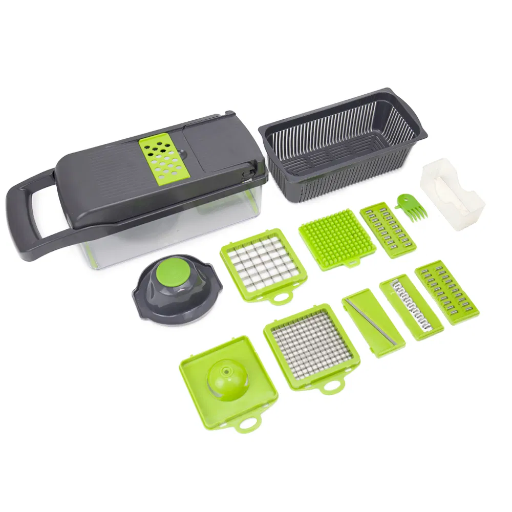 Cortador de Verduras Separador 6 Cuchillas Picador de Ajo Tableteador Picador de Alimentos