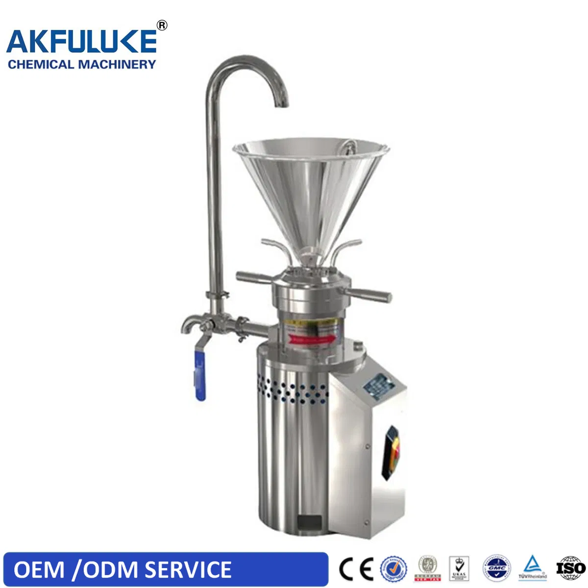 Molino de Coloidal de Acero Inoxidable para Molienda de Alimentos Chocolate Alimento Avellana Semilla de Girasol Pistacho Almendra Anacardo Pasta de Sésamo Mantequilla de Cacahuate Molino Coloidal