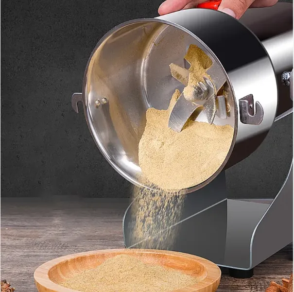 Máquina de Molienda de Acero Inoxidable Multifuncional para Granos de Trigo, Especias y Molido de Alimentos en Polvo