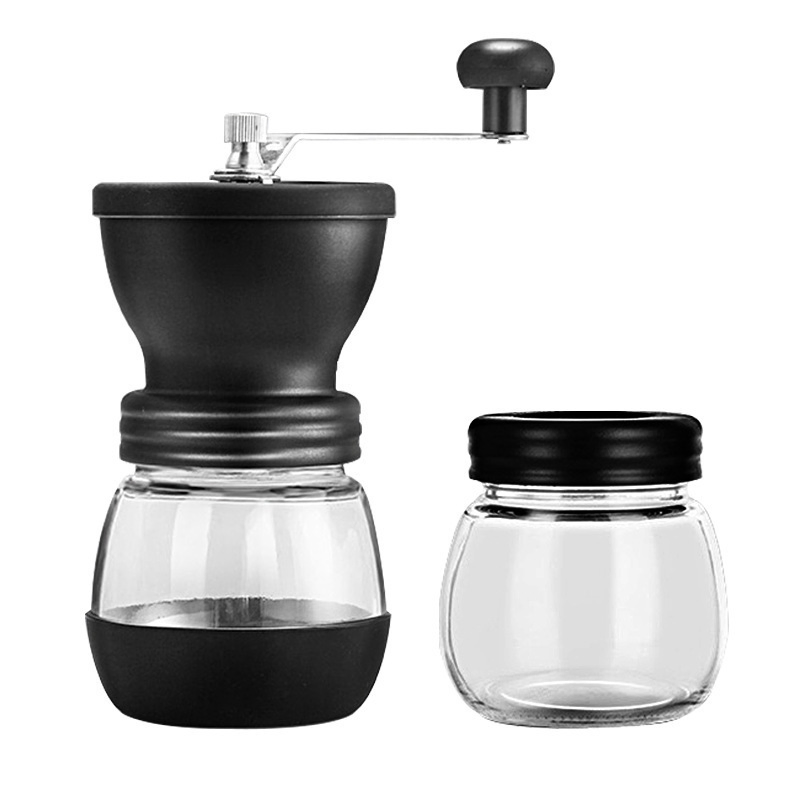 Molino de café manual portátil con manivela para espresso, prensa francesa y vertido