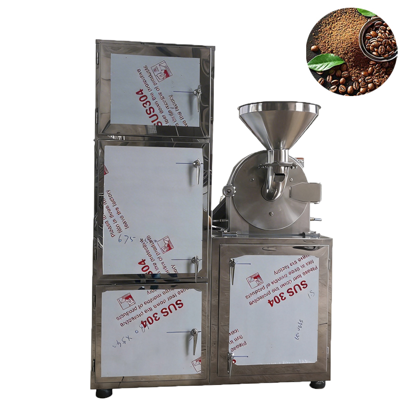 Multifunctional Powder Crusher Grinder Stainless Steel Hammer Pulverizer for Herb Spice Grain Bean Chemical