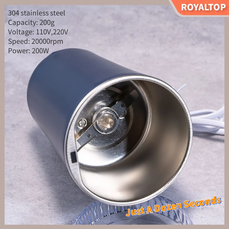 Máquina Mini Molinillo de Acero para Cocina 150g Molinillos Eléctricos de Café para Espresso, Especias y Granos
