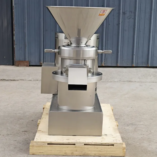 Molino coloidal vertical industrial para pasta de almendras y máquina de mantequilla de maní