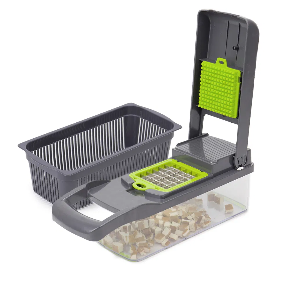 Cortador de Verduras Separador 6 Cuchillas Picador de Ajo Tableteador Picador de Alimentos