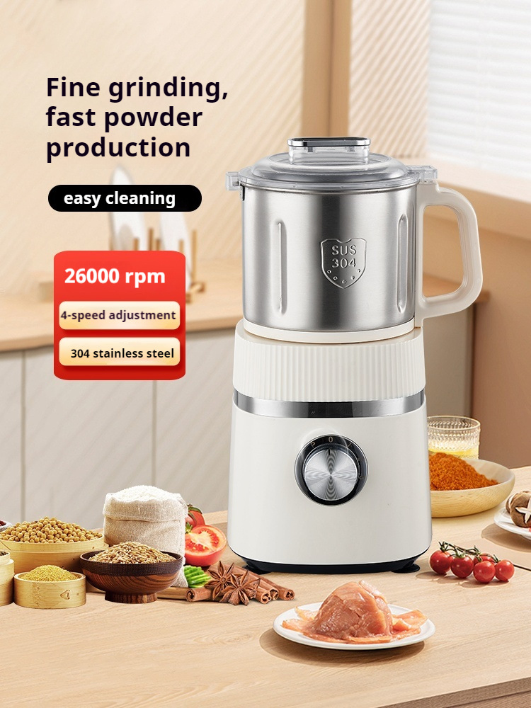 Máquina de molienda de alimentos portátil compacta de acero inoxidable para especias y frijoles
