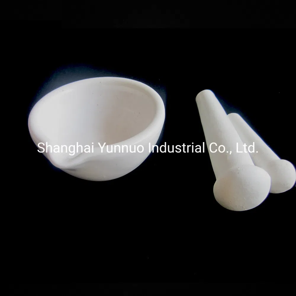 Suministros de laboratorio mortero y mano de porcelana para moler