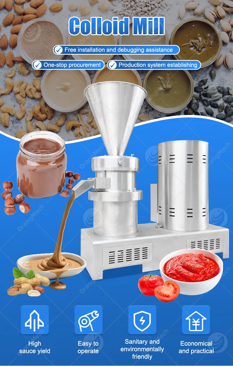 Mejor Precio Carne Cacahuate Frijol Cacao Mantequilla Sésamo Tomate Tahini Molino Coloidal Vertical